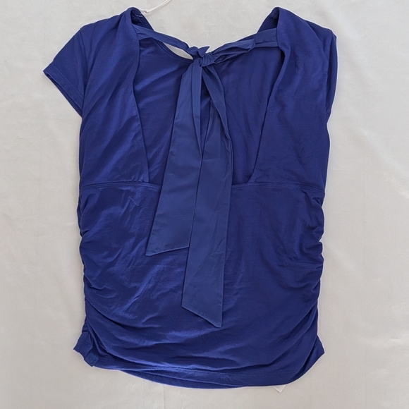 New Blogilates Women's Love Story Cap Sleeve Top Royal Blue Medium (6-8) - Picture 2 of 8